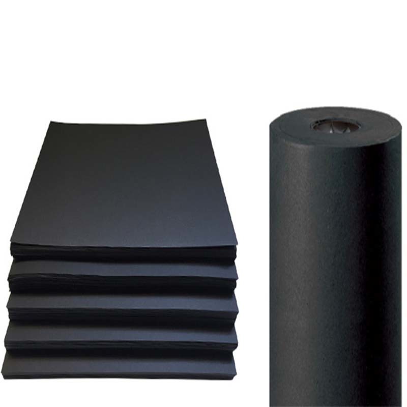 thick black cardboard, One&Two side Black paper laminated with grey board